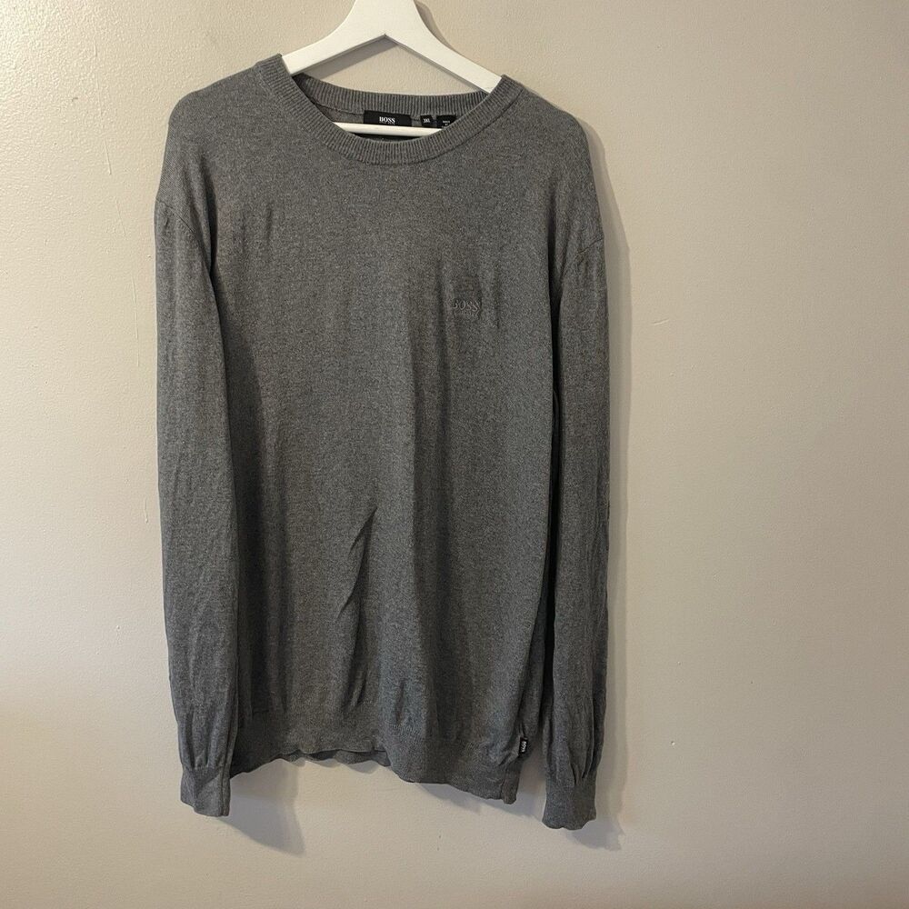Hugo Boss Pullover Crewneck Logo Grey 3XL